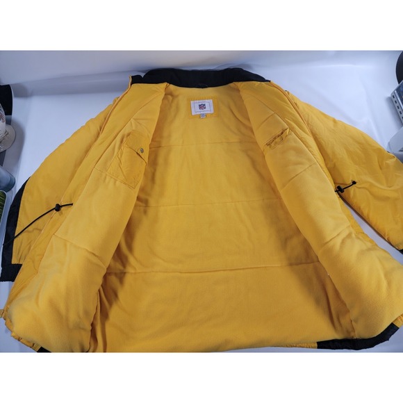 VINTAGE NFL AUTHENTIC PITTSBURGH STEELERS FLEECE LINED PUFF‎ JACKET SZ XL/EX EUC - Picture 5 of 11